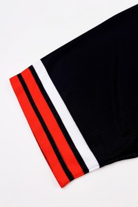 Manufacture zipper style road cycling jersey fashion design black jersey side contrast color milk silk moisture wicking cycling jersey cycling jersey supplier SKCSCP014 detail view-3